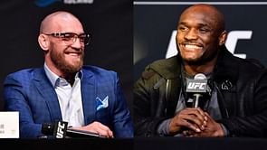Fans react as hilarious video of Kamaru Usman imitating Conor McGregor shows up on social media