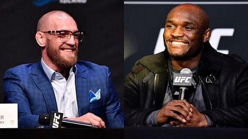 Conor McGregor [L] and Kamaru Usman [R]