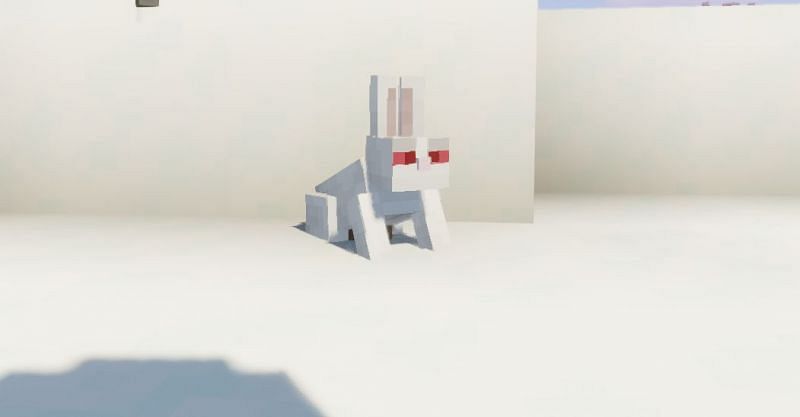 Shown: A Killer Bunny stalking its prey (Image via Minecraft)