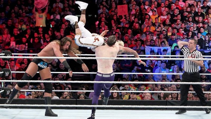 The Vaudevillains faced Enzo Amore and Big Cass at WWE Payback 2016.