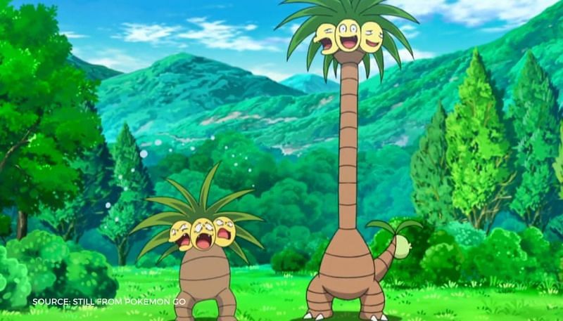 Kantonian Exeggutor and Alolan Exeggutor (Image via The Pokemon Company)
