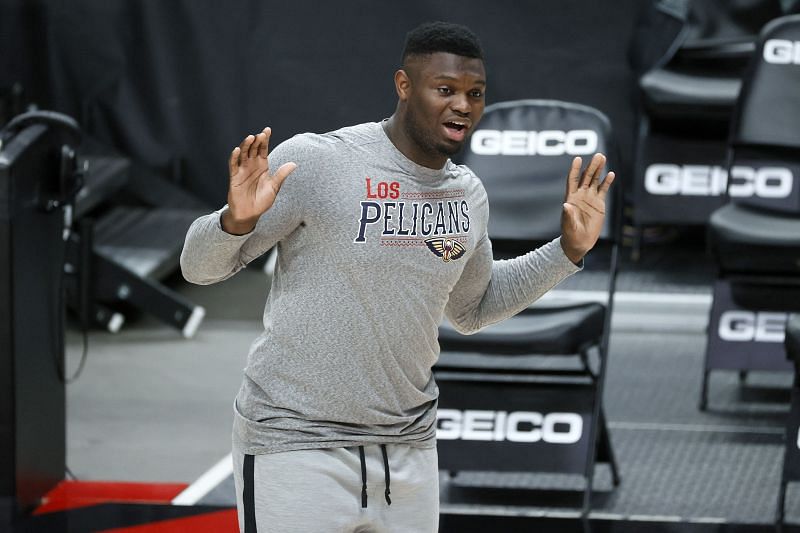 Zion Williamson #1 of the New Orleans Pelicans.