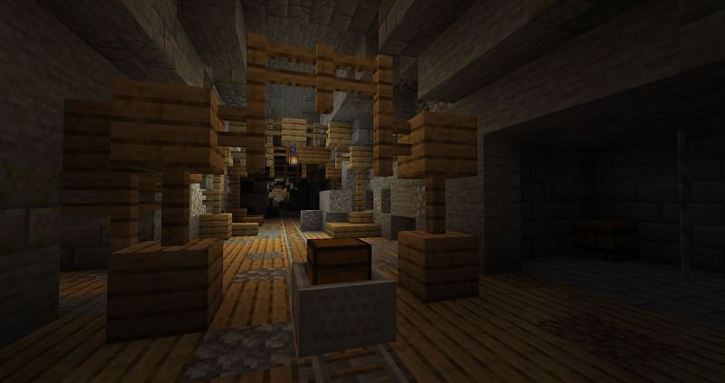 Minecraft mineshaft (Image via curseforge)