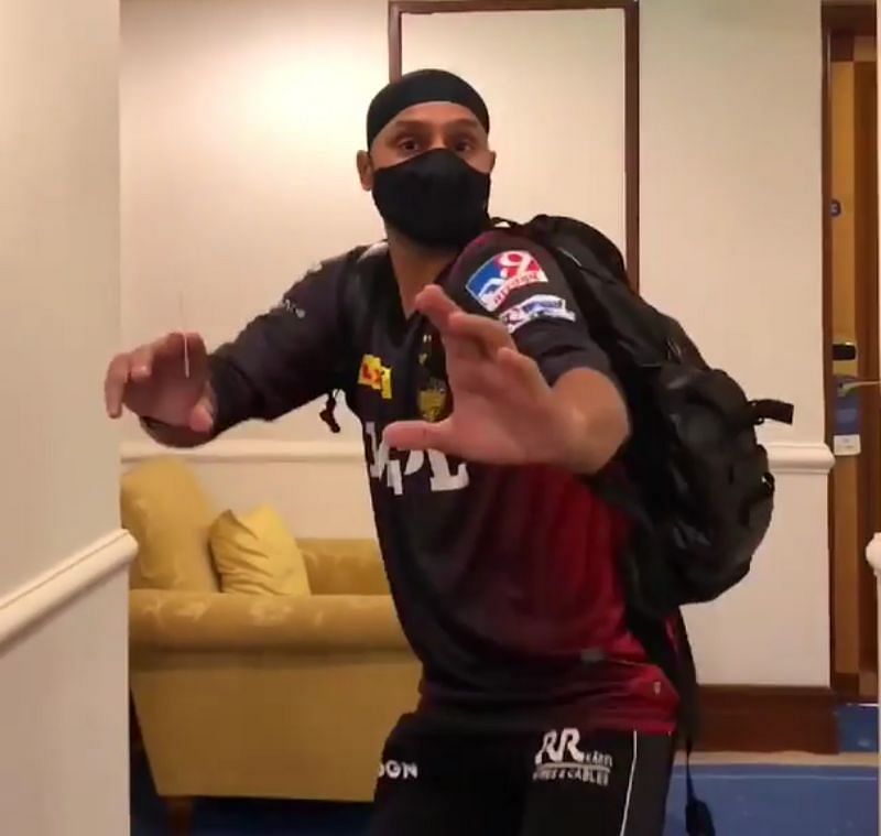 Harbhajan Singh heading out for practice