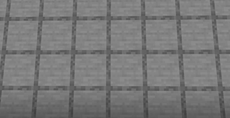 Smooth Stone blocks in a pattern (Image via Minecraft)