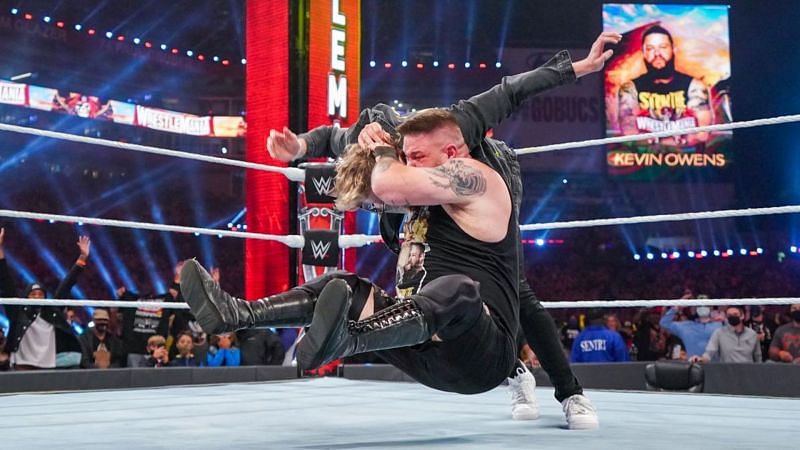Kevin Owens faced off against Sami Zayn at WrestleMania 37 Night Two