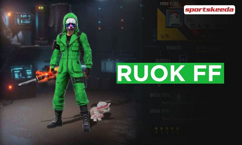 RUOK FF is one of the most popular Free Fire content creators