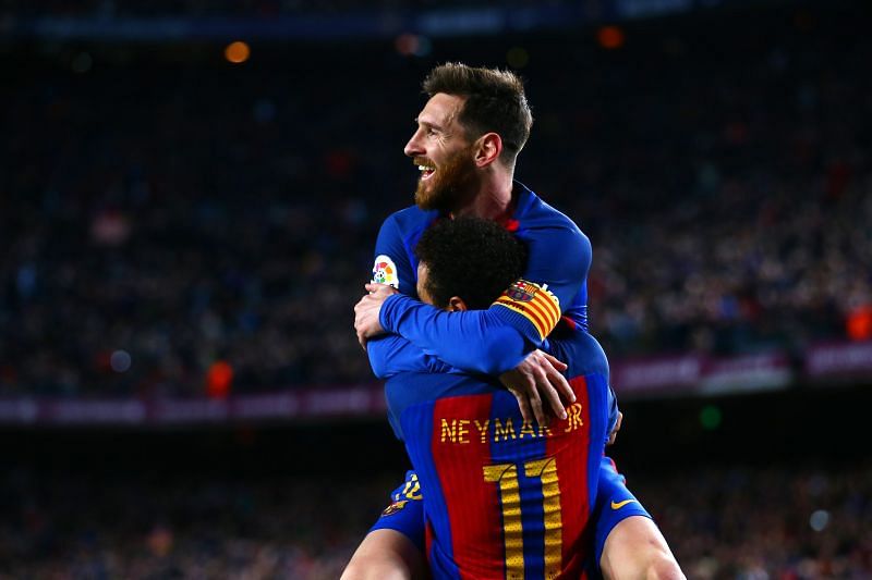 Lionel Messi and Neymar for Barcelona
