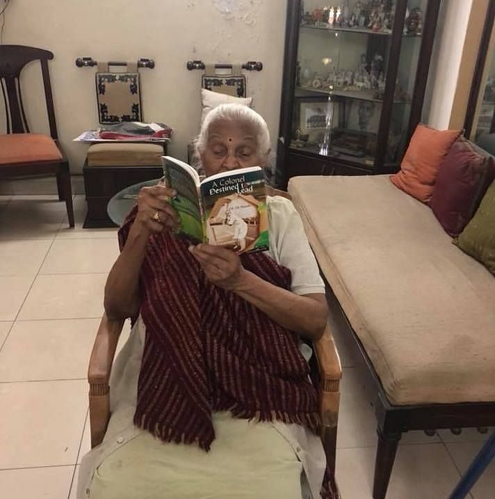Chandra Nayudu at her home in Indore in 2018