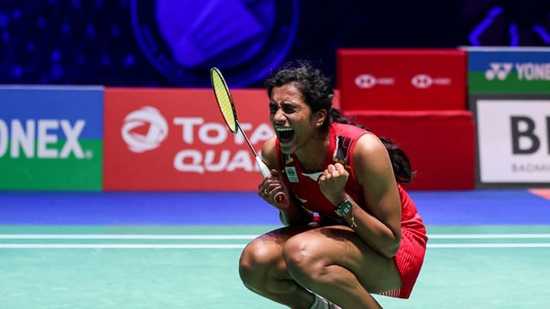 PV Sindhu in action at the All England Open 2021