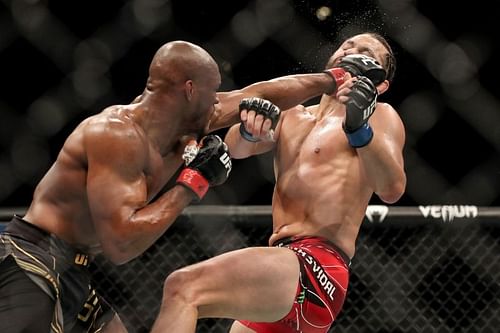 Kamaru Usman knocks out Jorge Masvidal at UFC 261.