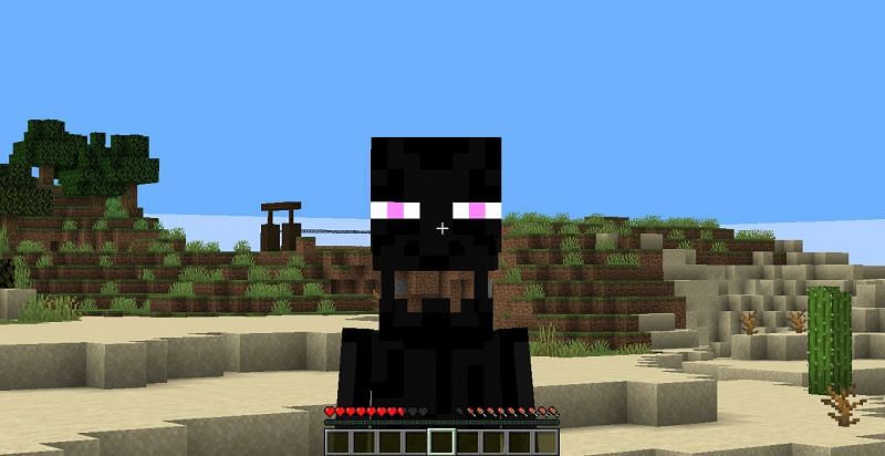 minecraft enderman mouth open face