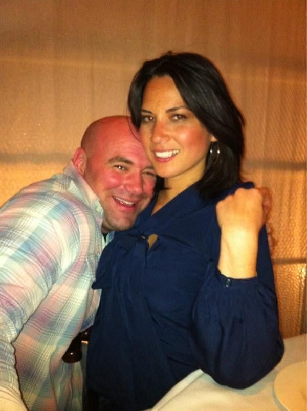Dana White and Olivia Munn at the UFC 146 post-event party