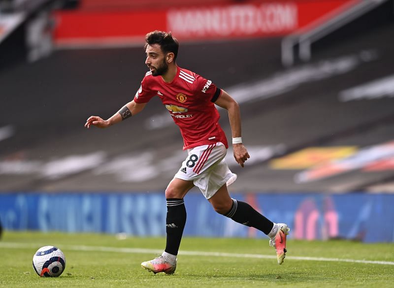 Manchester United&#039;s Bruno Fernandes (Photo by Stu Forster/Getty Images)