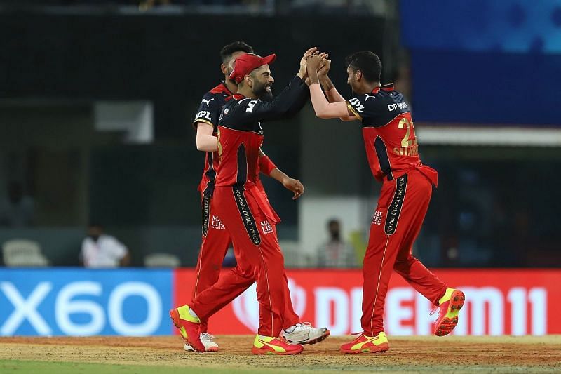 Shahbaz Ahmed turned the match with 3 wickets in one over against the Sunrisers Hyderabad at MA Chidambaram Stadium (Image courtesy: IPLT20.com)