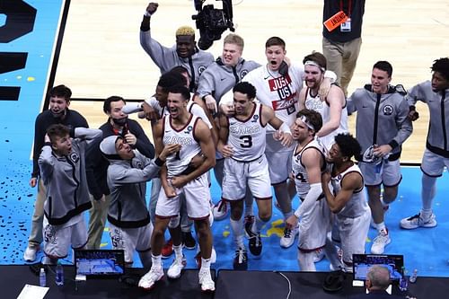 Jalen Suggs hit a sensational game-winner against UCLA in the Final Four at the weekend.