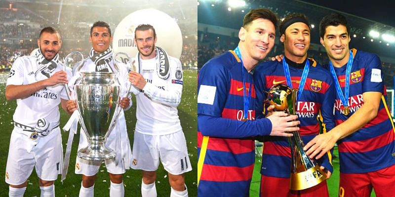 Cristiano Ronaldo and Lionel Messi were part of world-class attacking trios