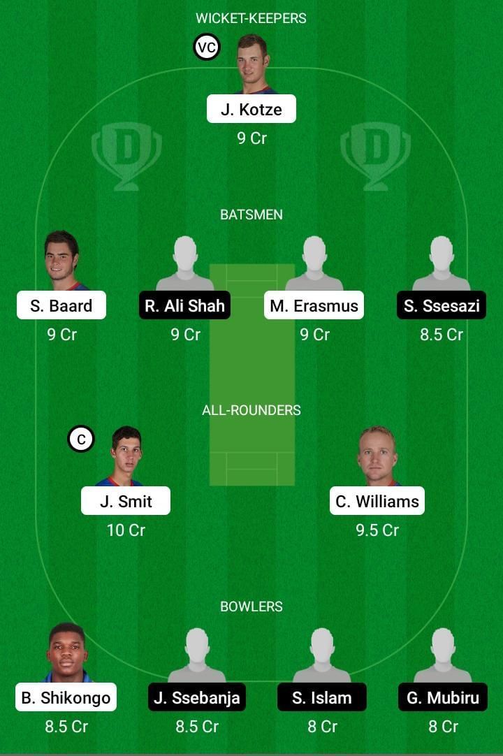 NAM vs UGA Dream11 Team Prediction