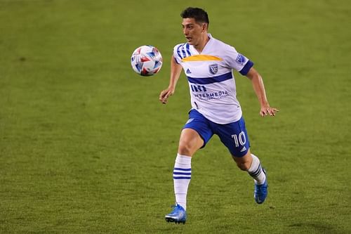 Cristian Espinoza will be in action for SJ Earthquakes against D.C. United