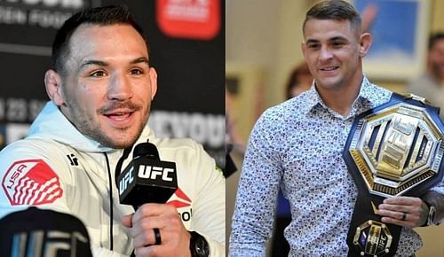 Michael Chandler (left); Dustin Poirier (right)