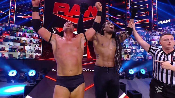 T-Bar and Mace picked a big win on WWE RAW this week