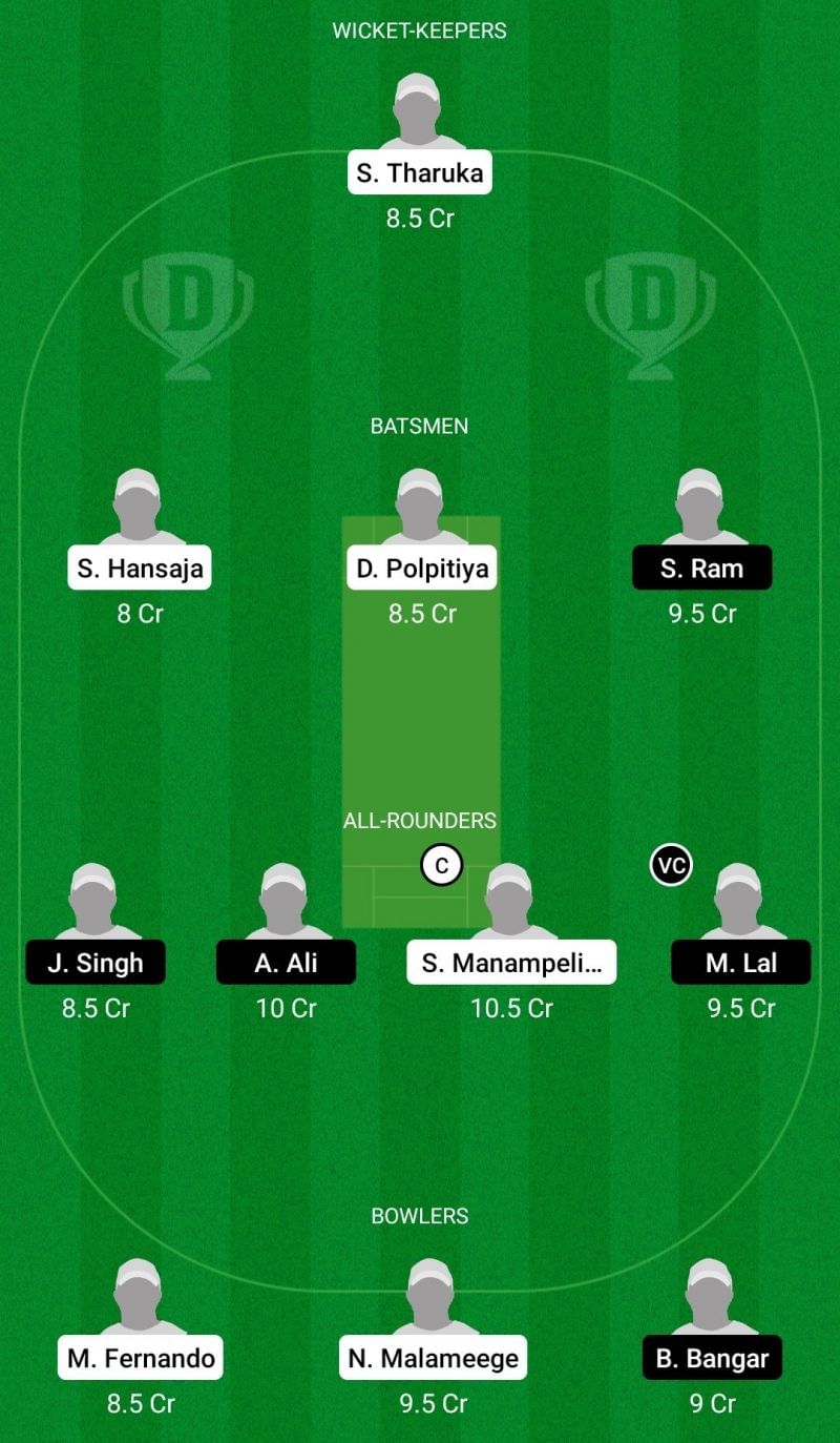 Dream11 Team for Bogliasco vs Albano - ECS T10 Milan 2021.