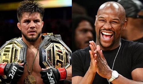 Henry Cejudo (left); Floyd Mayweather Jr. (right)