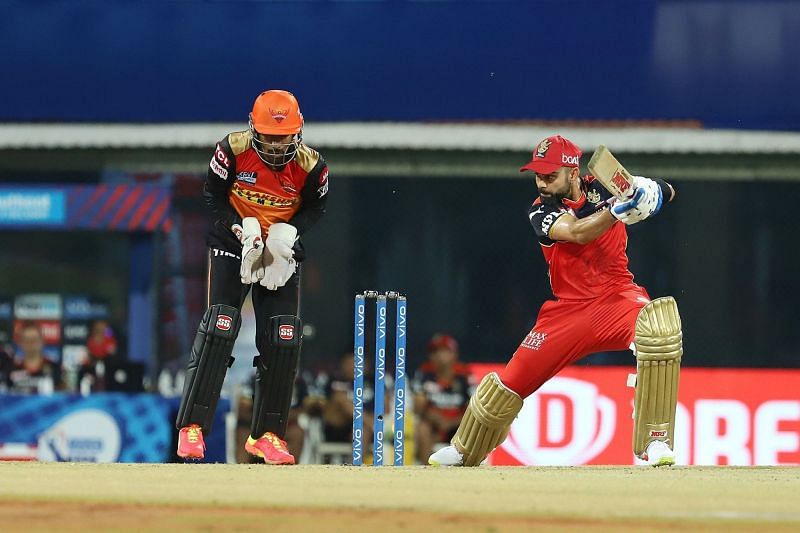 Kohli was kicking himself at the way he got dismissed against KKR. (Image Courtesy: IPLT20.com)