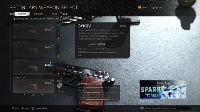 The Sykov is the latest pistol to be added to COD Warzone and is utterly broken (image via Activision)