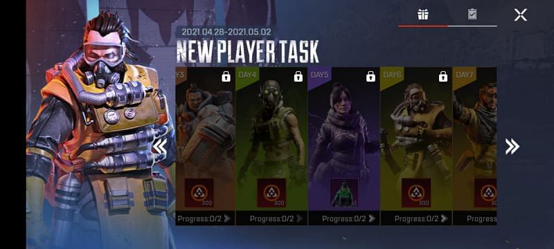 Log in daily to unlock new Legends (Image via Respawn Entertainment, Apex Legends Mobile)