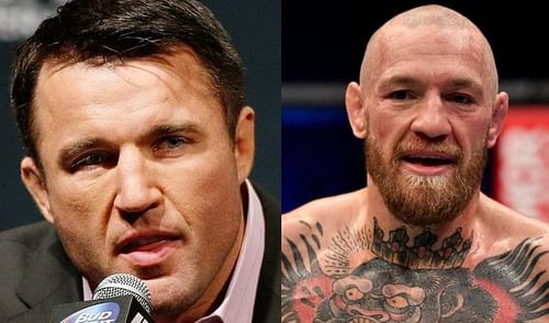 Chael Sonnen (left); Conor McGregor (right)