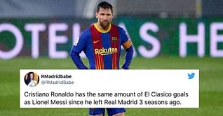 Twitter explodes as Lionel Messi's Barcelona lose 2-1 to Real Madrid in El Clasico