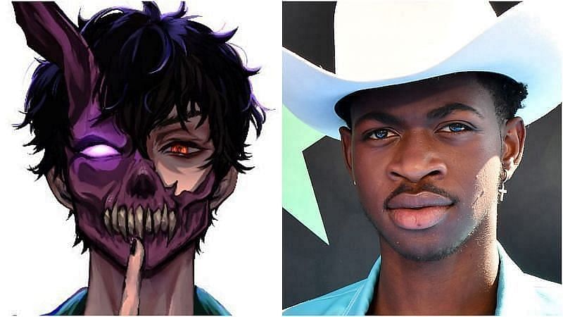 Corpse Husband and Lil Nas X have been dropping hints at a collaboration on Twitter (image via Sportskeeda)