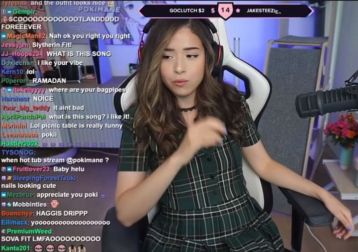 Pokimane tries on “school-girl” outfit on live stream, gets roasted ...