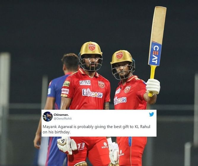 "Treating Rabada like Kabada"- Fans erupt as KL Rahul, Agarwal destroy DC bowling attack