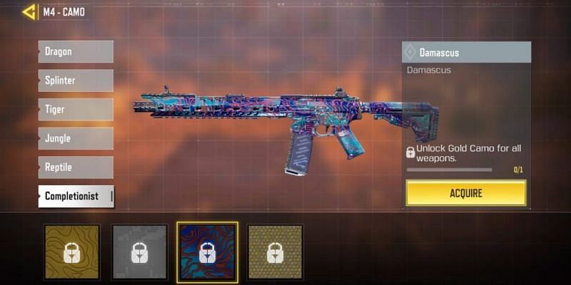 M4 - Damascus Camo (Image via Activision)