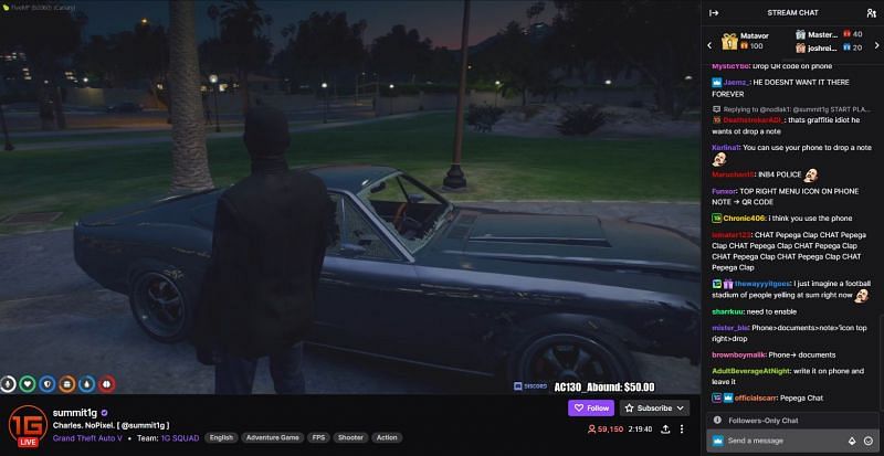 GTA RP not only makes the game more enjoyable to play, but it also makes watching others play quite fun (Image via summit1g, Twitch)