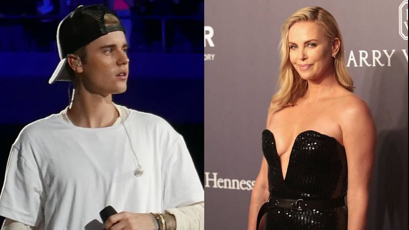 Justin Bieber and Charlize Theron