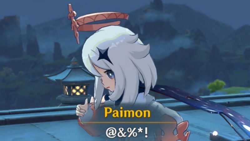Paimon cursing in Genshin Impact (Image via Za Weebu, YouTube)