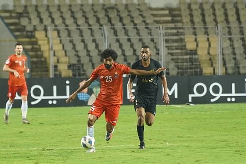 Glan Martins played a pivotal role in the midfield to keep Al-Rayyan midfield at bay. (Image: FC Goa)