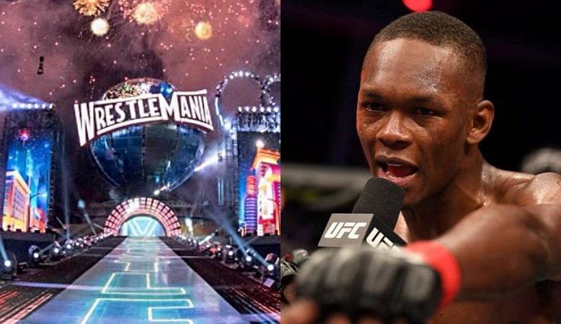 Some of Israel Adesanya&#039;s UFC entrances serve to remind fans of the extravagant WWE WrestleMania entrances