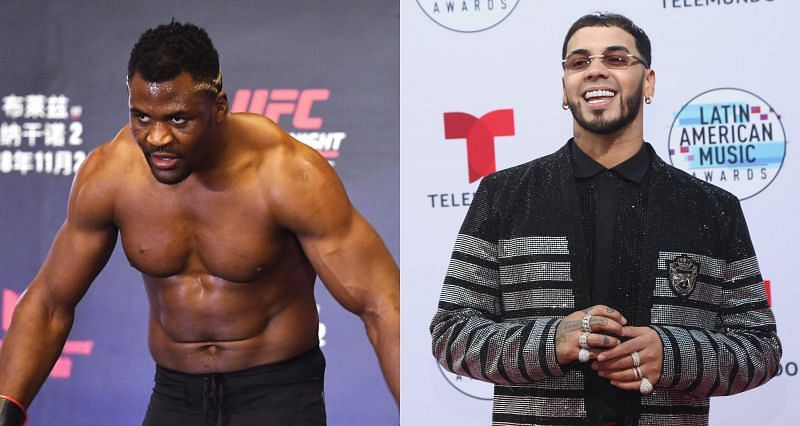 Francis Ngannou (Left) and Anuel AA (Right)