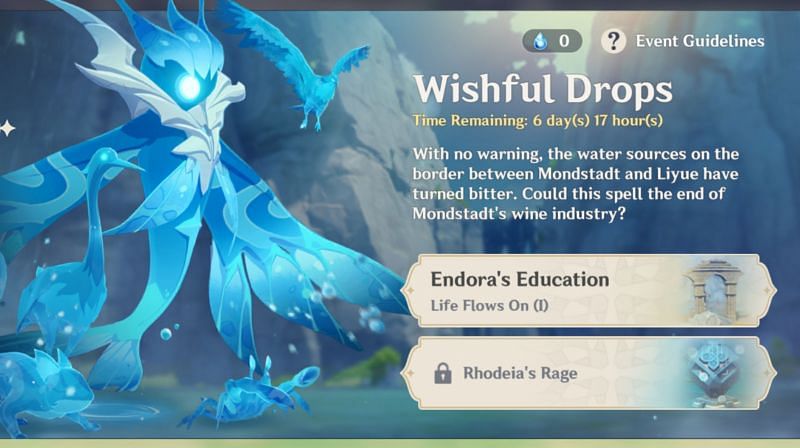 Wishful Drops is a new event in Genshin Impact 1.4