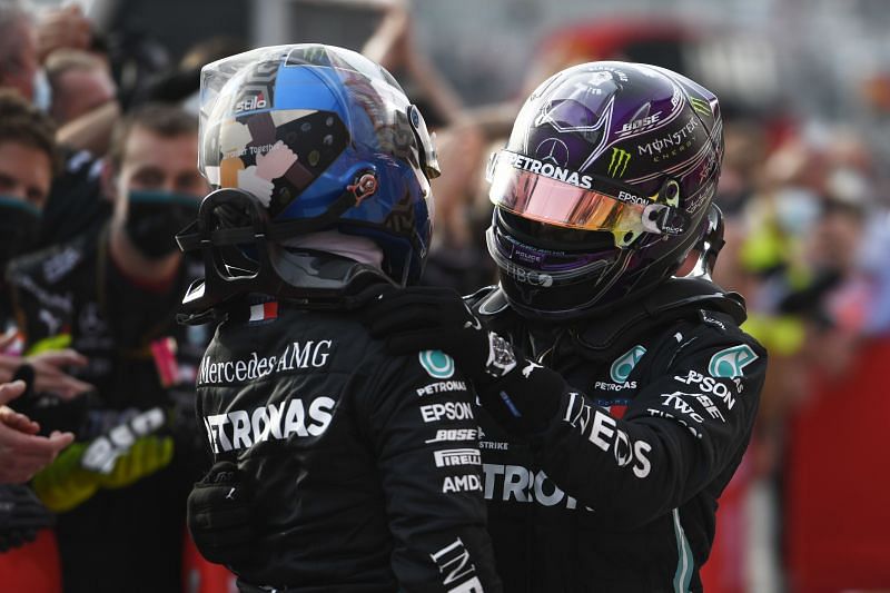 Lewis Hamilton was able to win the first race of the season in a slower car. Photo: Rudy Carezzevoli/Getty Images.