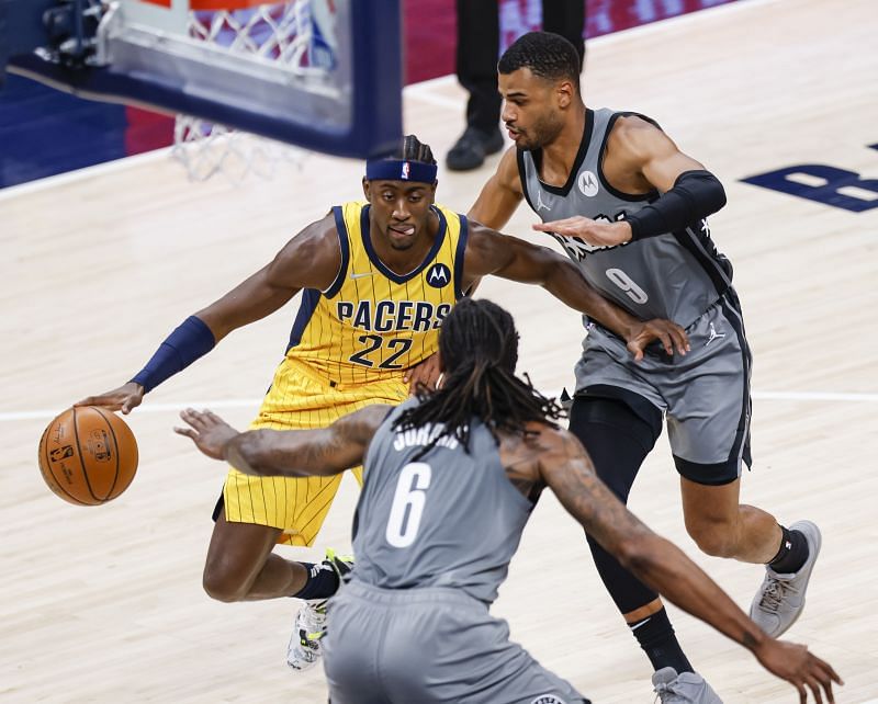 Caris LeVert (#22) of the Indiana Pacers