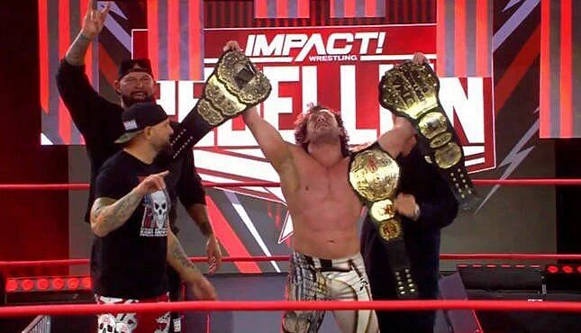 Kenny Omega was victorious, defeating Rich Swann to win the IMPACT World Championship at Rebellion.