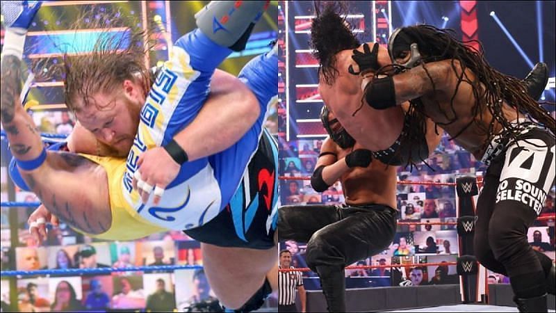 WWE मैच के दौरान कुछ रोचक दृश्य