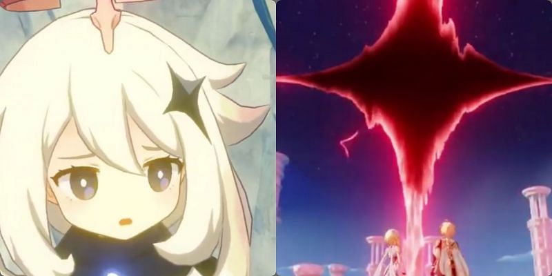 Paimon&#039;s hairclip has the same shape as Unknown God&#039;s ability