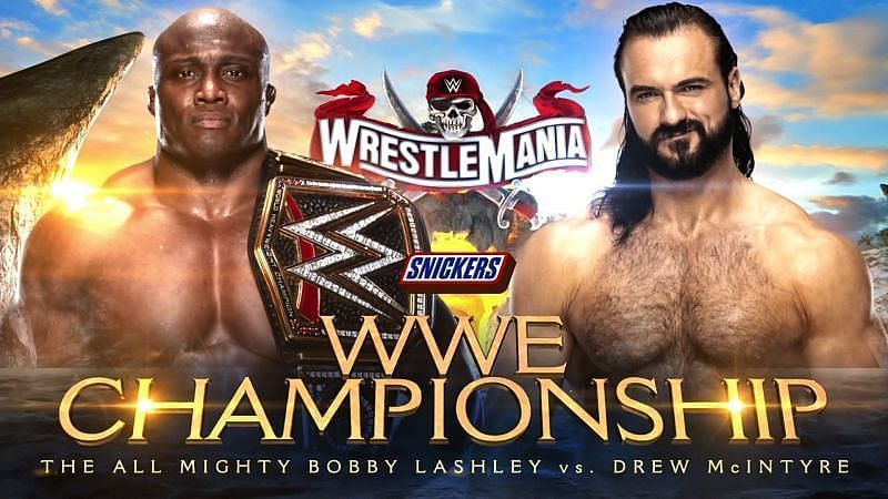 Drew McIntyre will face Bobby Lashley for the WWE Championship on Night 1 of WrestleMania (Credit: WWE)