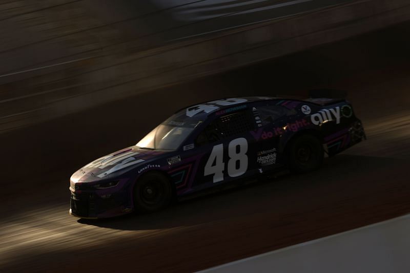 Alex Bowman behind the wheel of the iconic No. 48. Photo by Chris Graythen/Getty Images